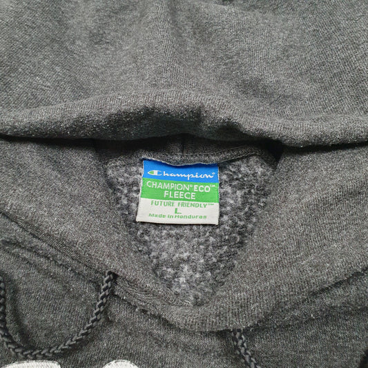 Mens Grey Champion Uchicago USA Spellout Hoodie Jumper