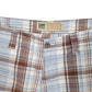 Mens Blue Lee Check Chino Shorts
