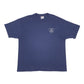 Mens Navy Hanes Single Stitch Vintage 90s Short Sleeve T Shirt