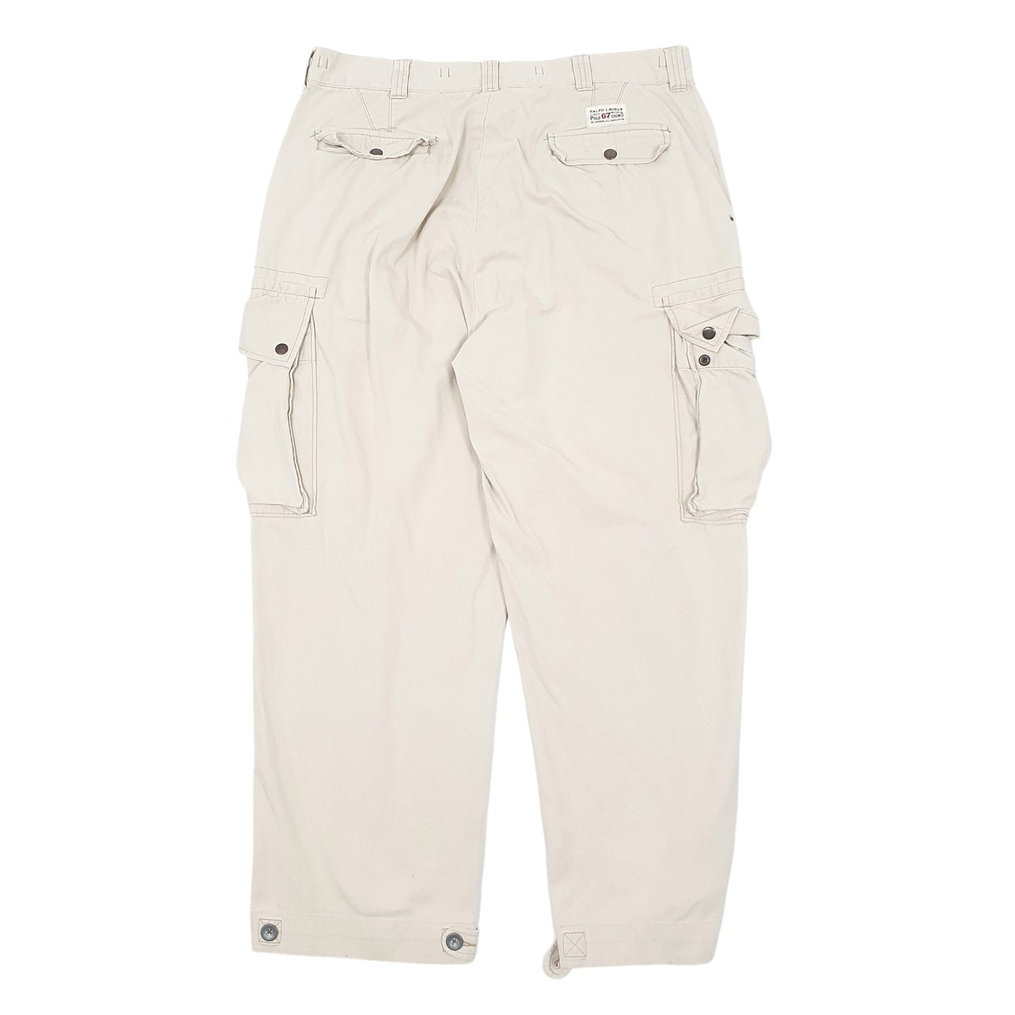 Mens Cream Polo Ralph Lauren Chinos Cargo Trousers