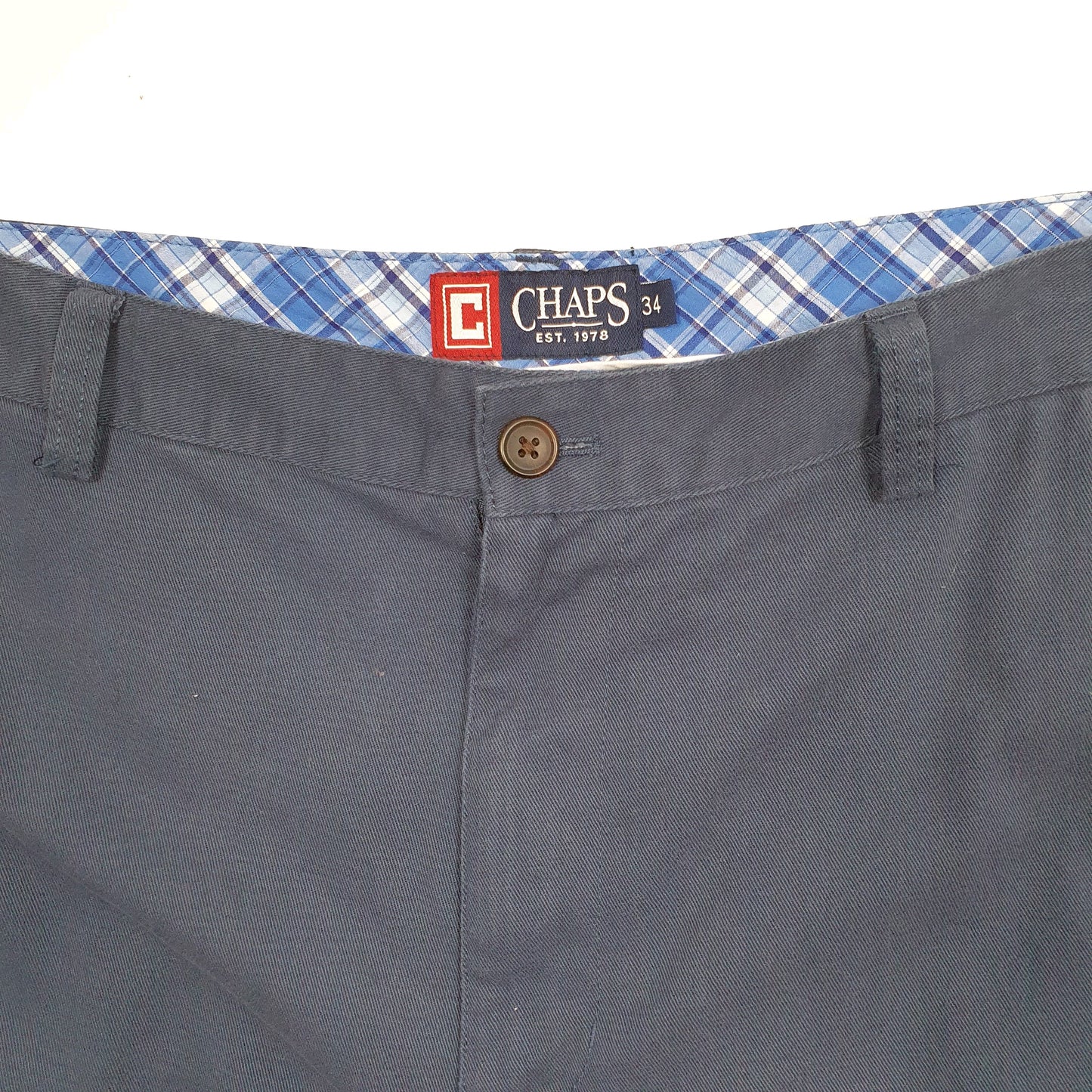 Mens Navy Chaps Deck Chino Shorts
