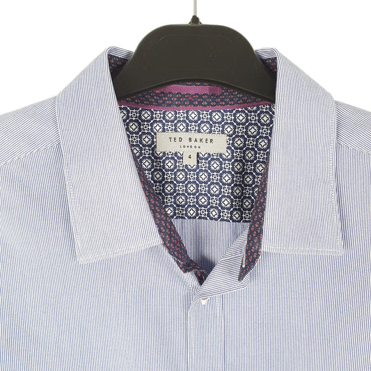 Mens Blue Ted Baker  Long Sleeve Shirt