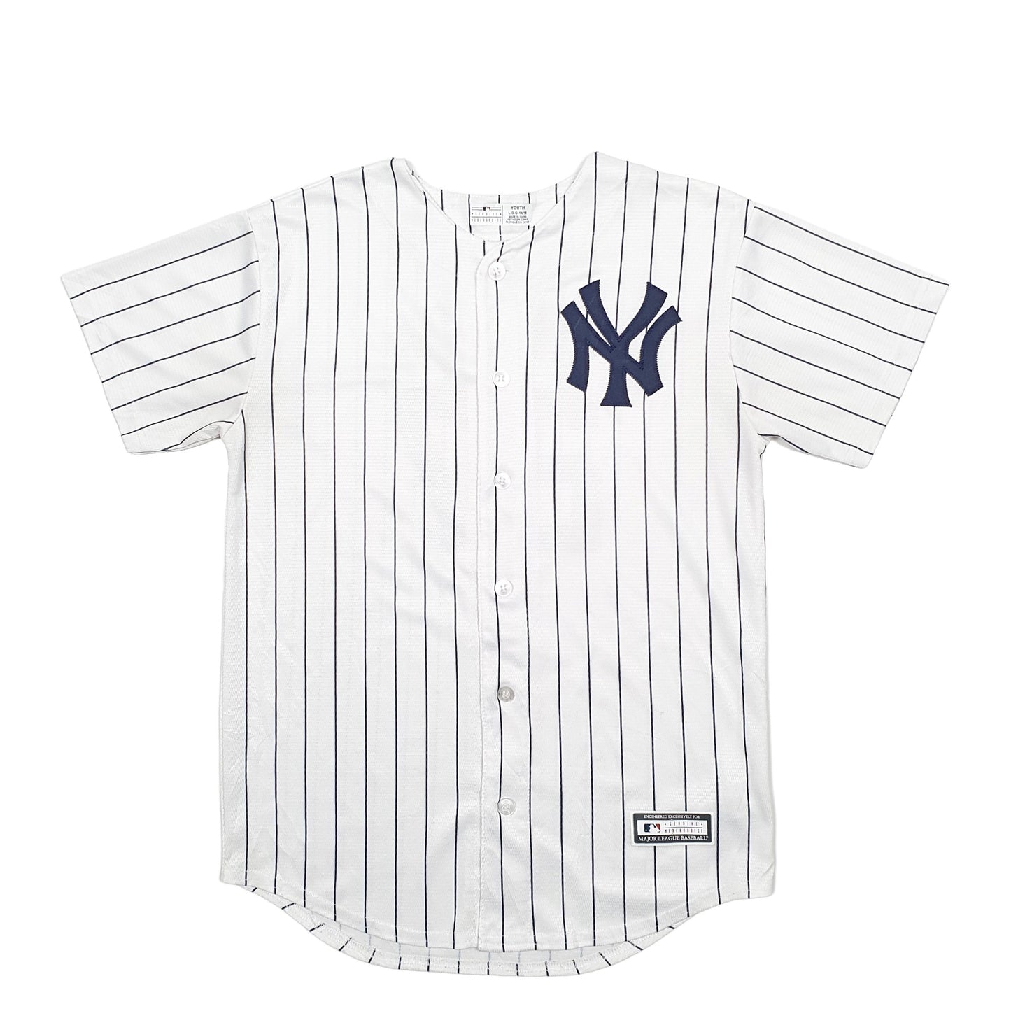 Mens White MLB MLB Baseball Jersey New York Yankees Short Sleeve T Shirt