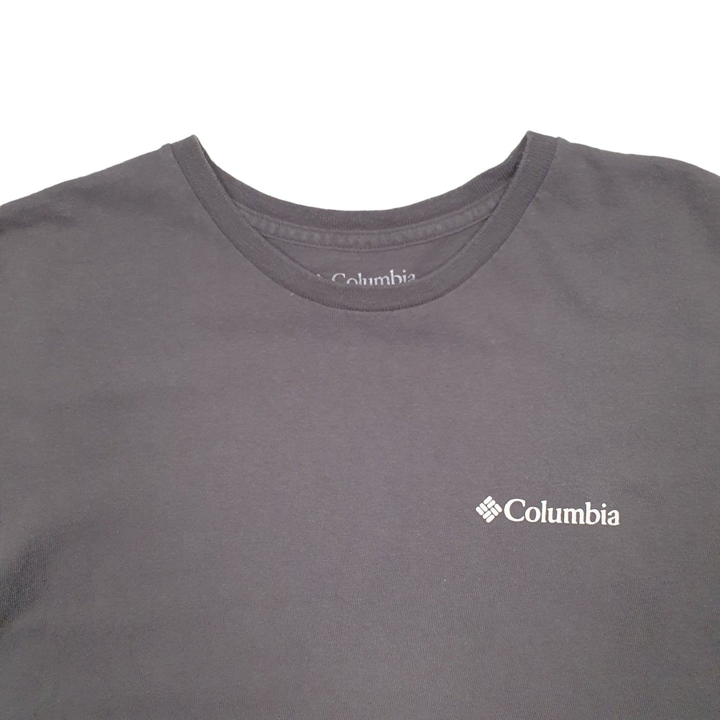 Mens Grey Columbia Sportswear Spellout Short Sleeve T Shirt