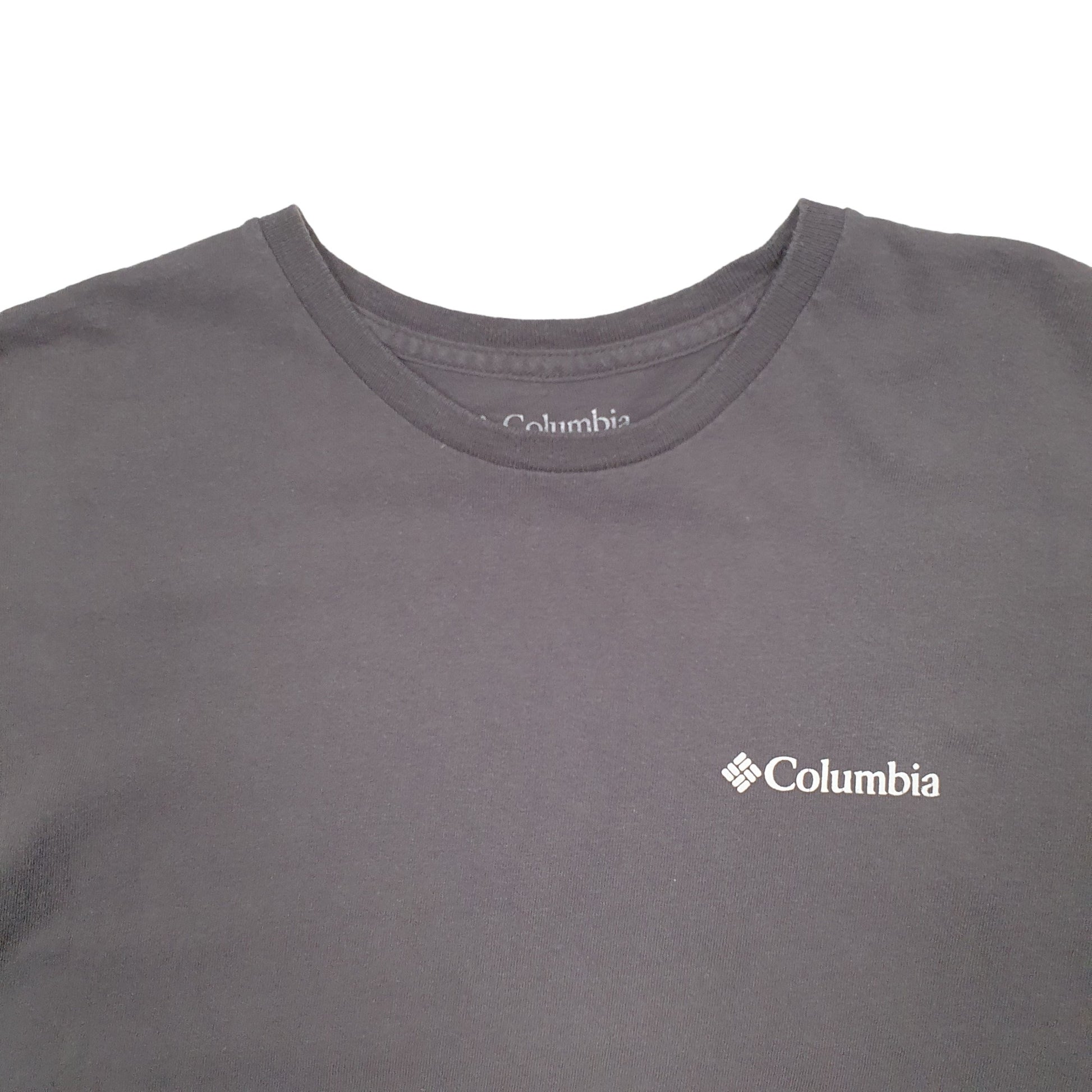 Mens Grey Columbia Sportswear Spellout Short Sleeve T Shirt