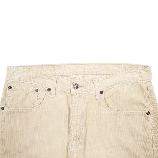 Mens Beige Levis 751 Corduroy Trousers