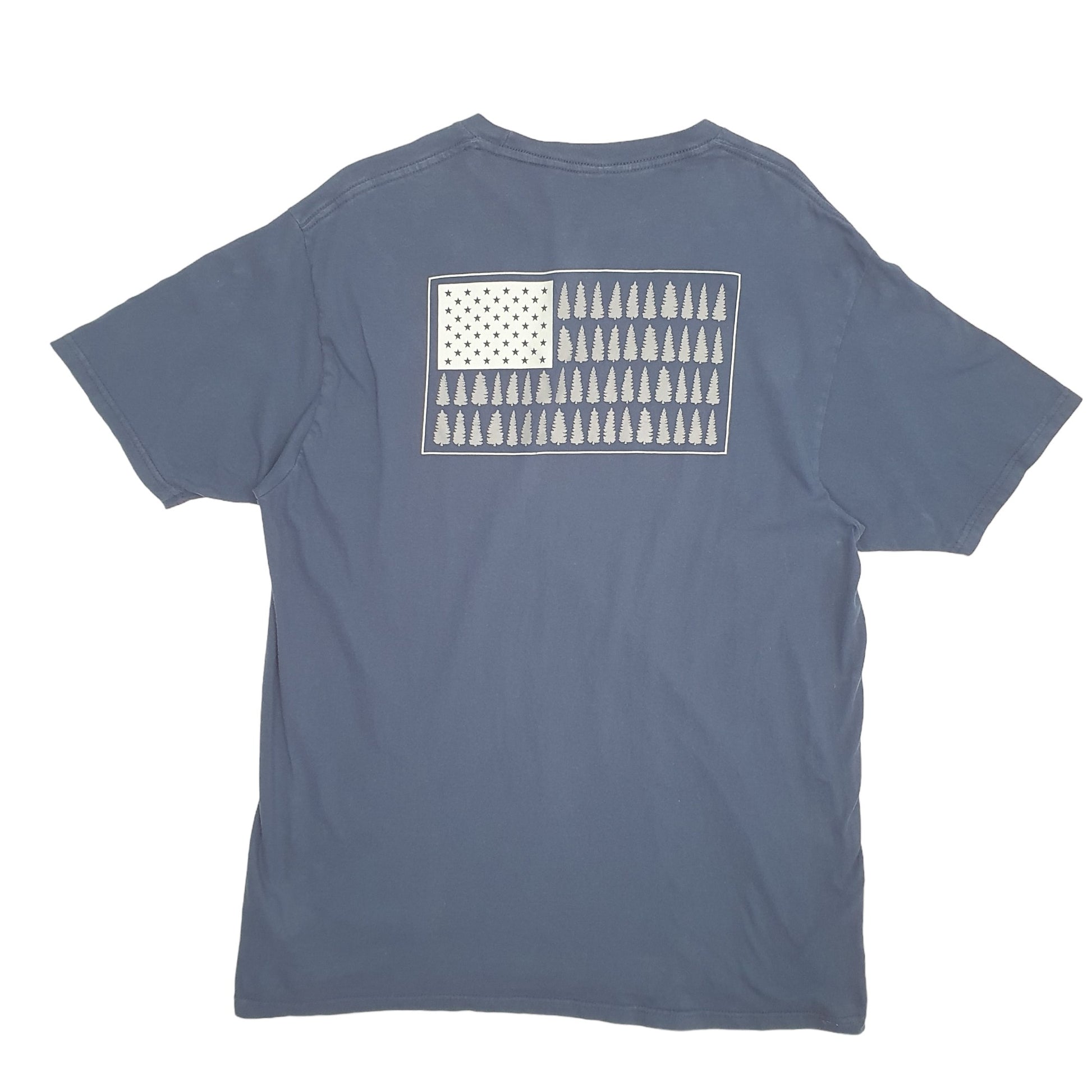 Mens Navy Columbia Sportswear  Short Sleeve T Shirt