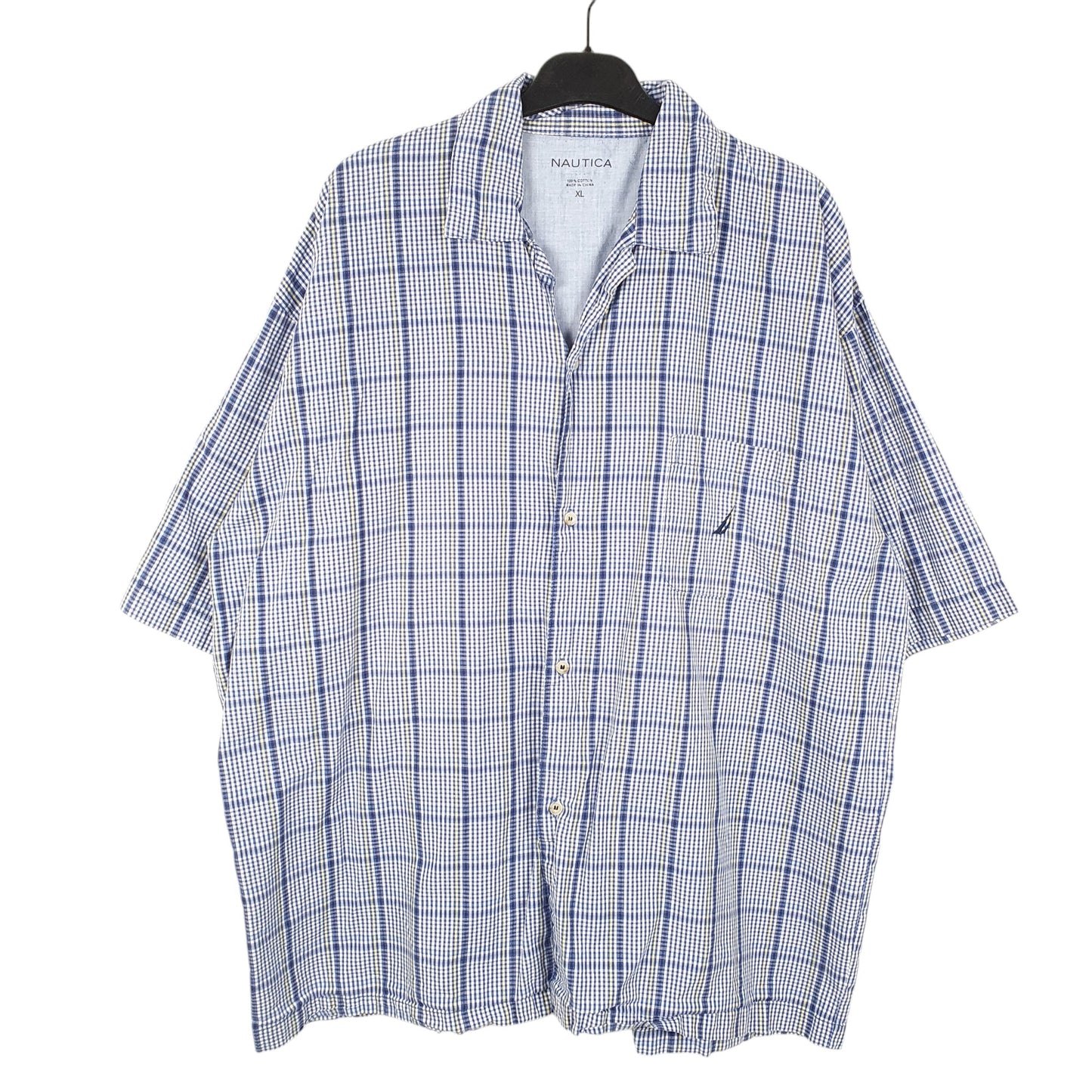 Mens Blue Nautica  Short Sleeve Shirt