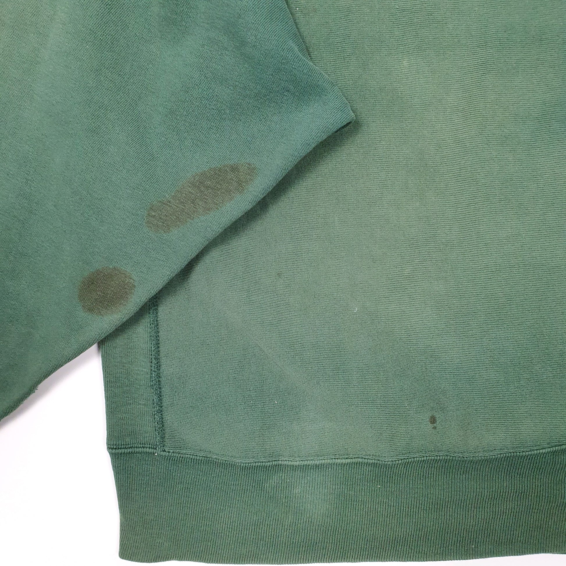 Mens Green Champion Vintage 1980s 90s Made In USA Reverse Weave Crewneck Jumper