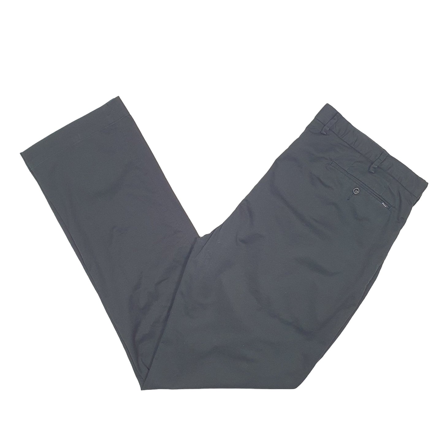 Mens Black Polo Ralph Lauren Stretch Classic Chino Trousers