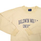Mens Yellow MV Sport Baldwin Wallace University USA Spellout Crewneck Jumper