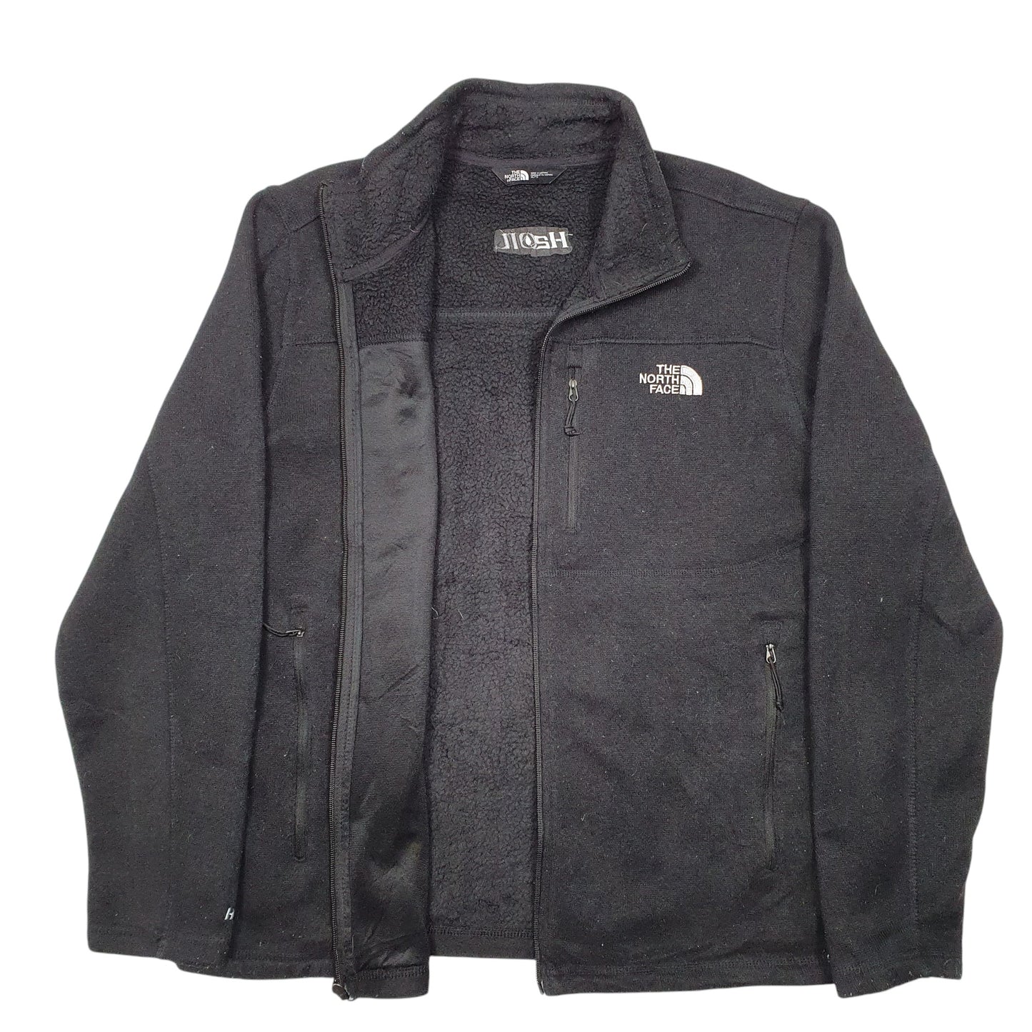 Mens Black The North Face H2oil Full Zip Jumper