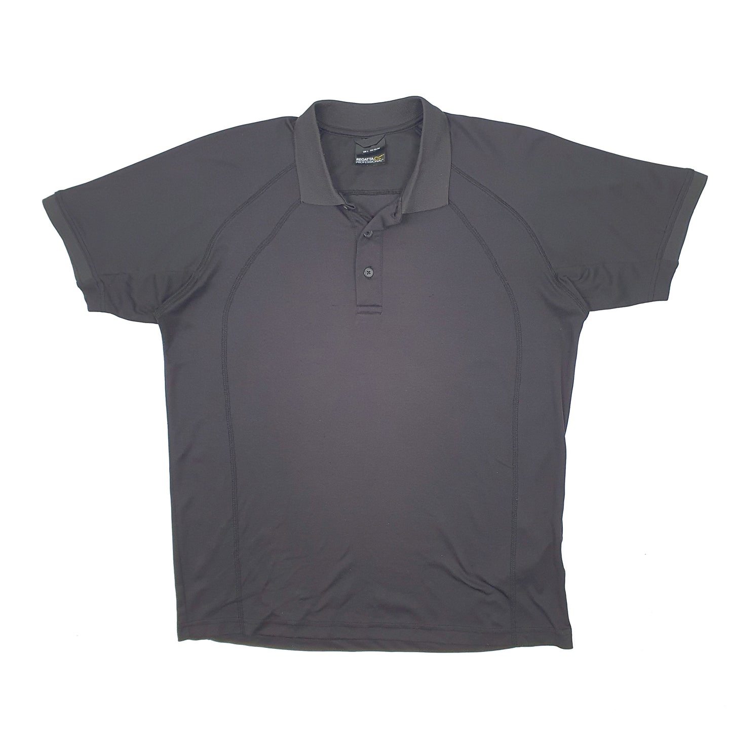 Mens Black Regatta  Short Sleeve Polo Shirt