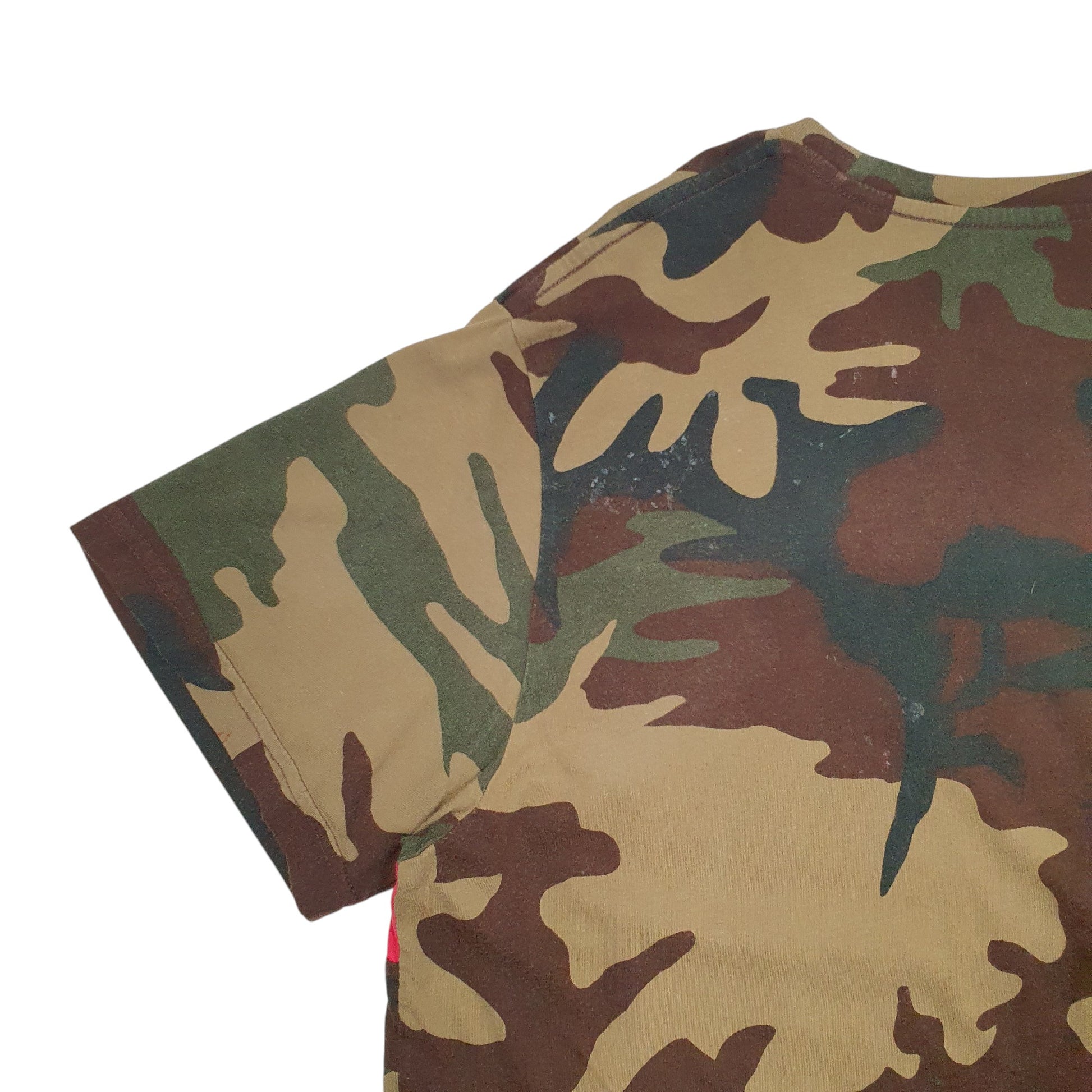 Mens Camo Levis Spellout Camouflage Short Sleeve T Shirt