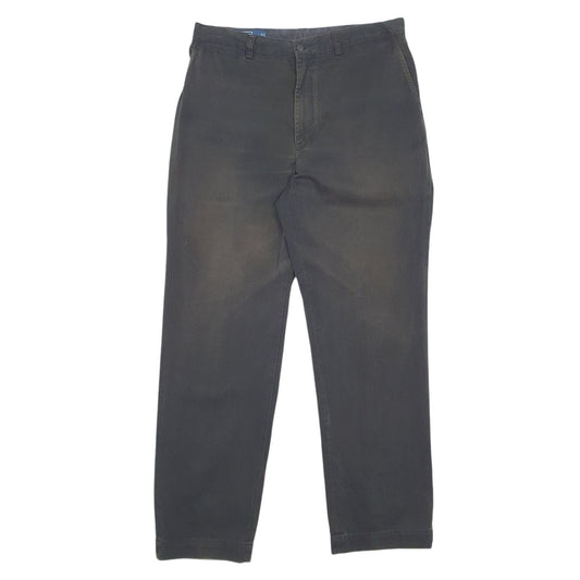 Mens Black Polo Ralph Lauren Prospect Pants Chino Trousers