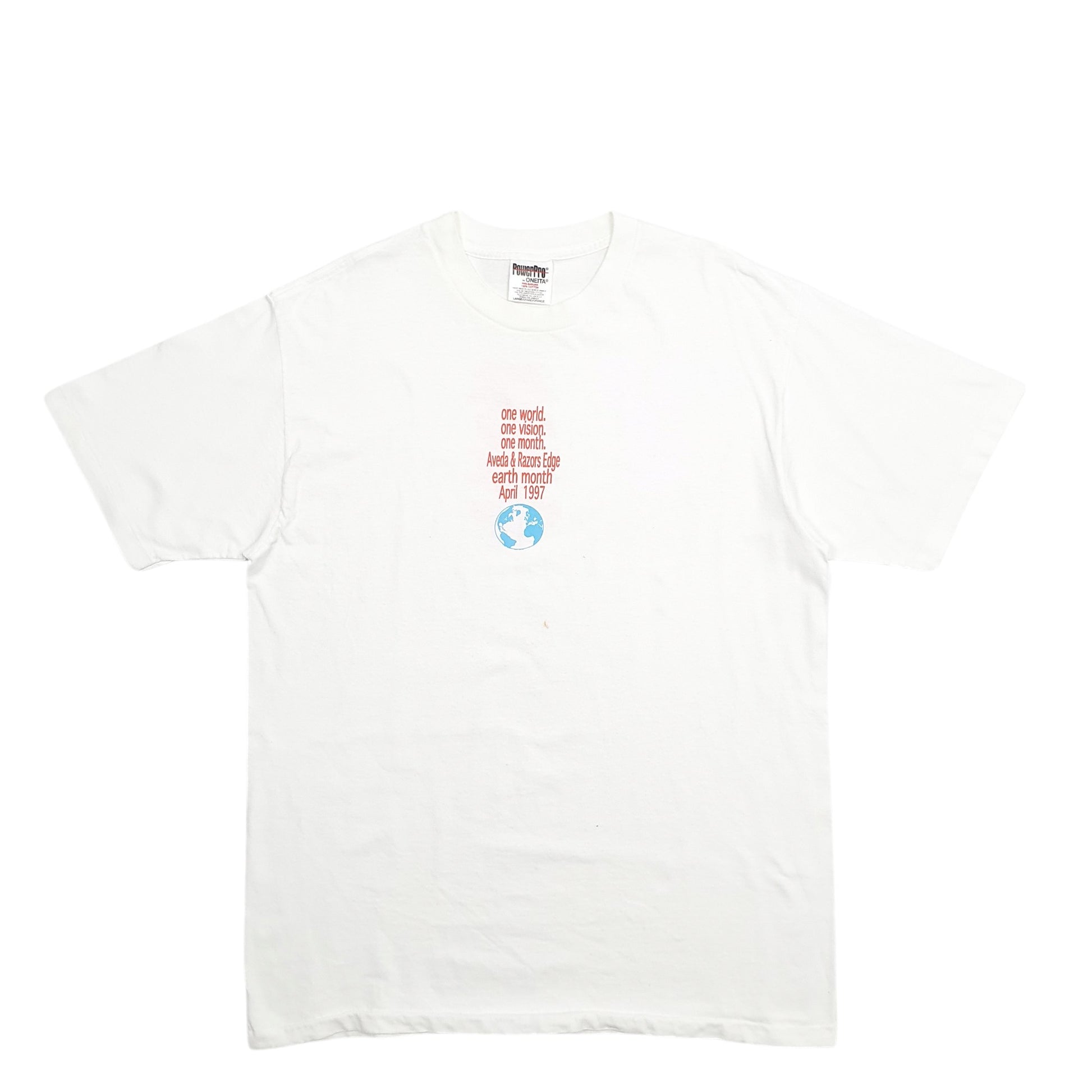 Mens White Power Pro Made In USA Vintage Pre Shrunk Short Sleeve T Shirt