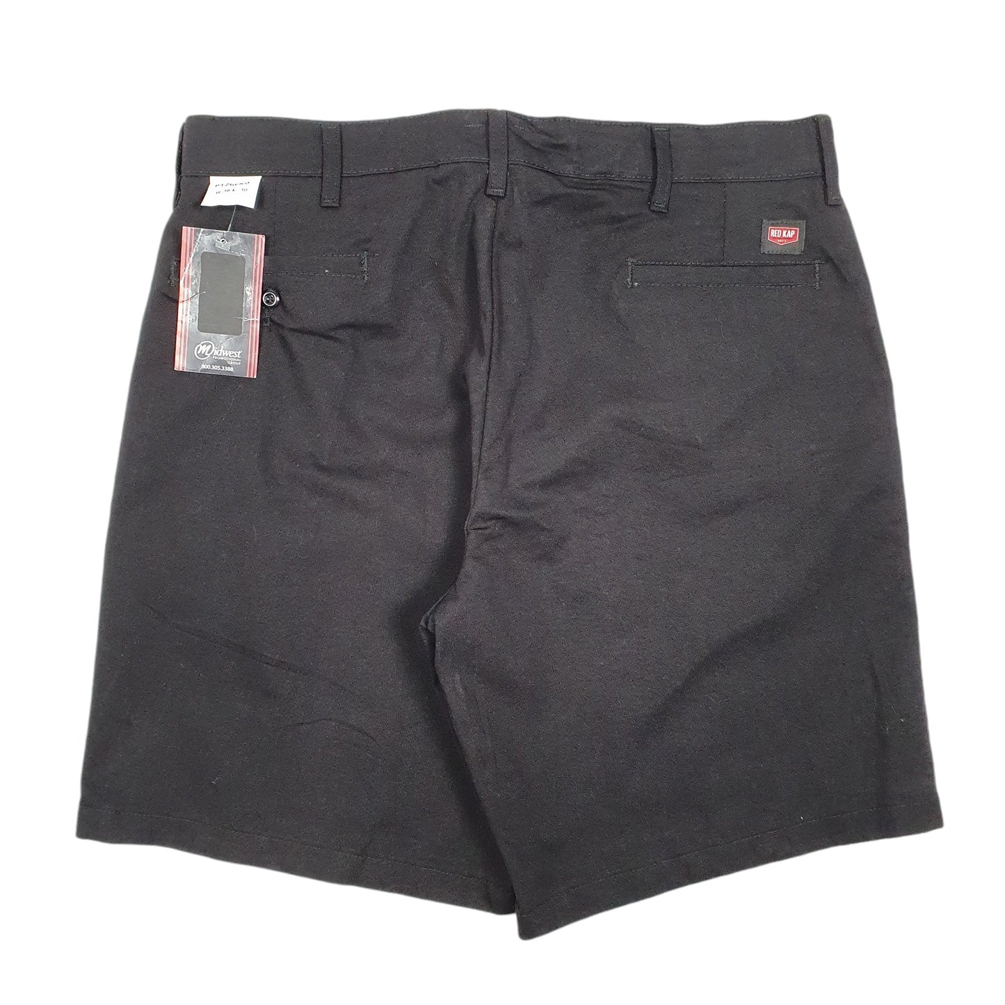 Mens Black Red Kap  Chino Shorts