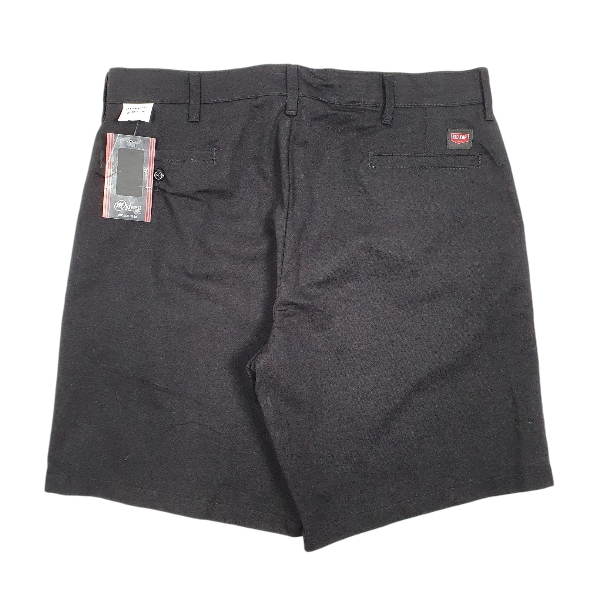 Mens Black Red Kap  Chino Shorts