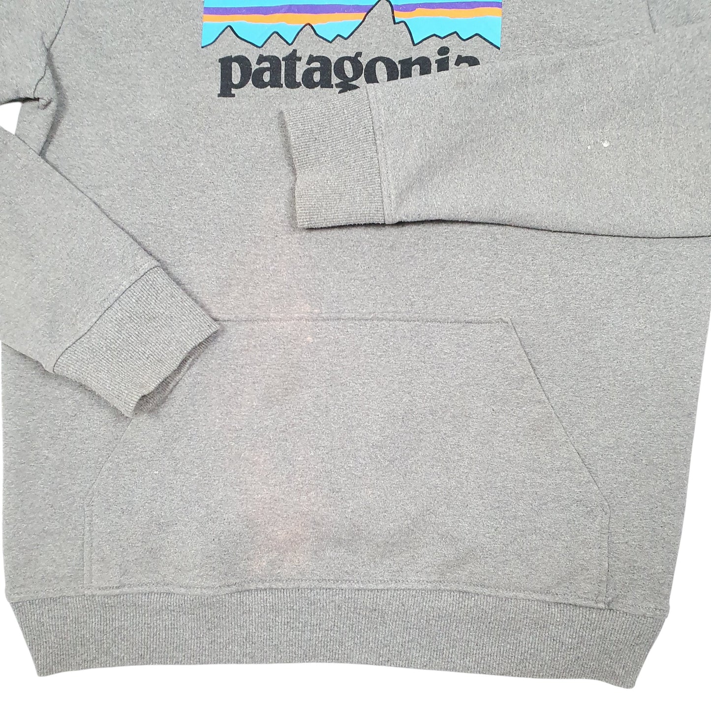 Mens Grey Patagonia Uprisal Spellout Outdoors Hoodie Jumper