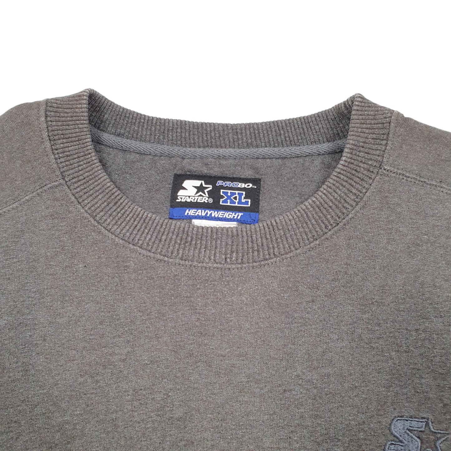 Mens Grey Starter Pro 80 Crewneck Jumper