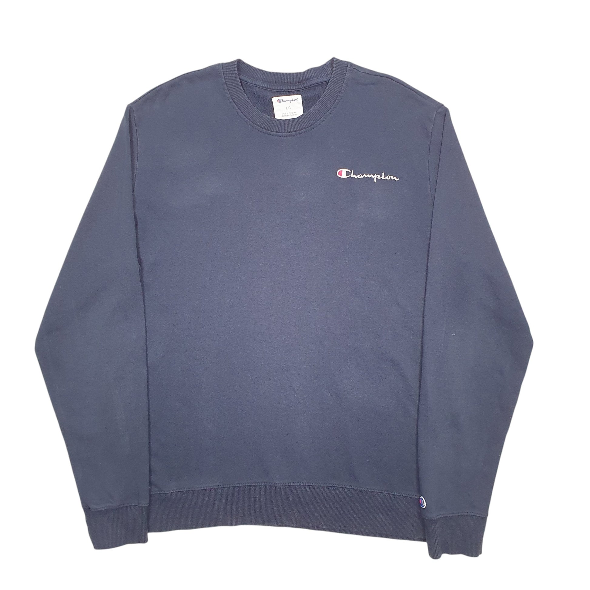 Mens Navy Champion  Crewneck Jumper