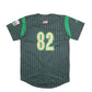 Mens Black Boombah Baseball Jersey Green Brook Short Sleeve T Shirt