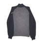 Mens Grey Nautica Knit Quarter Zip Jumper