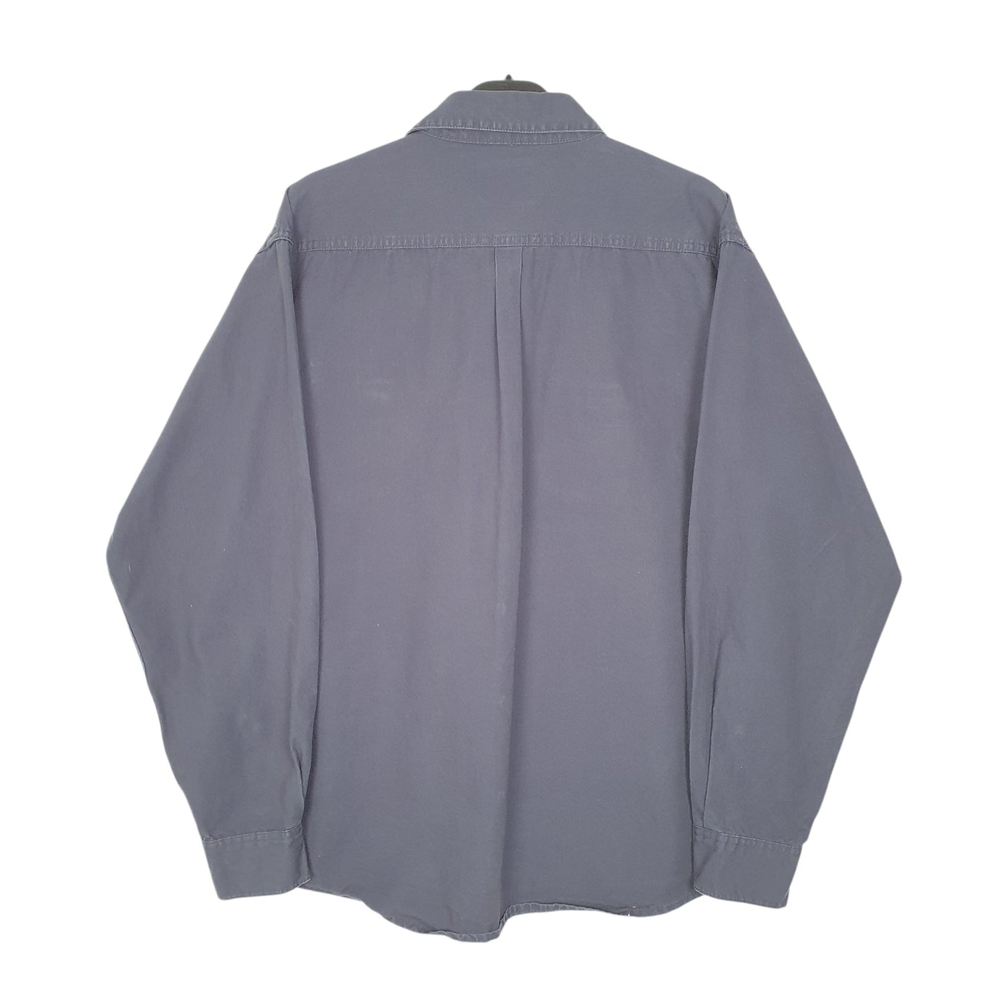 Mens Navy Wrangler Work Long Sleeve Shirt