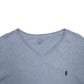 Mens Blue Polo Ralph Lauren V Neck Short Sleeve T Shirt
