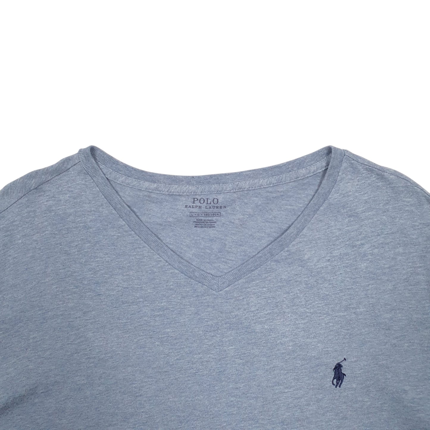 Mens Blue Polo Ralph Lauren V Neck Short Sleeve T Shirt