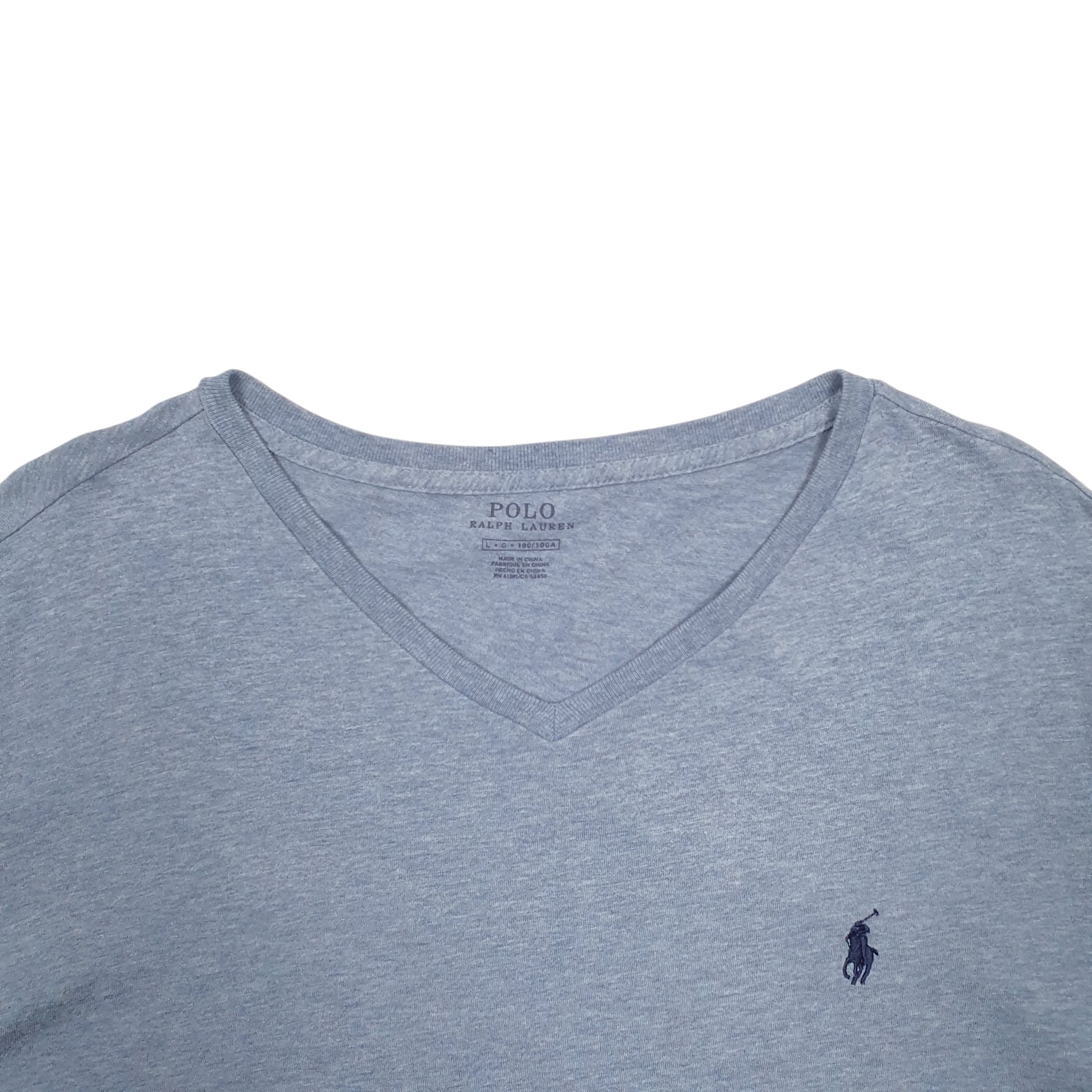 Mens Blue Polo Ralph Lauren V Neck Short Sleeve T Shirt