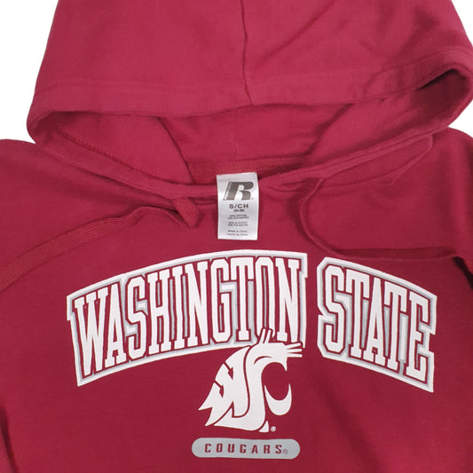 Mens Burgundy Russel Washington state Cougars Hoodie Jumper