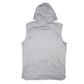 Mens Grey Adidas Sleeveless Workout Gym Active Hoodie Jumper