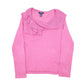 Womens Pink Chaps Knit Frill Collar Top Crewneck Jumper