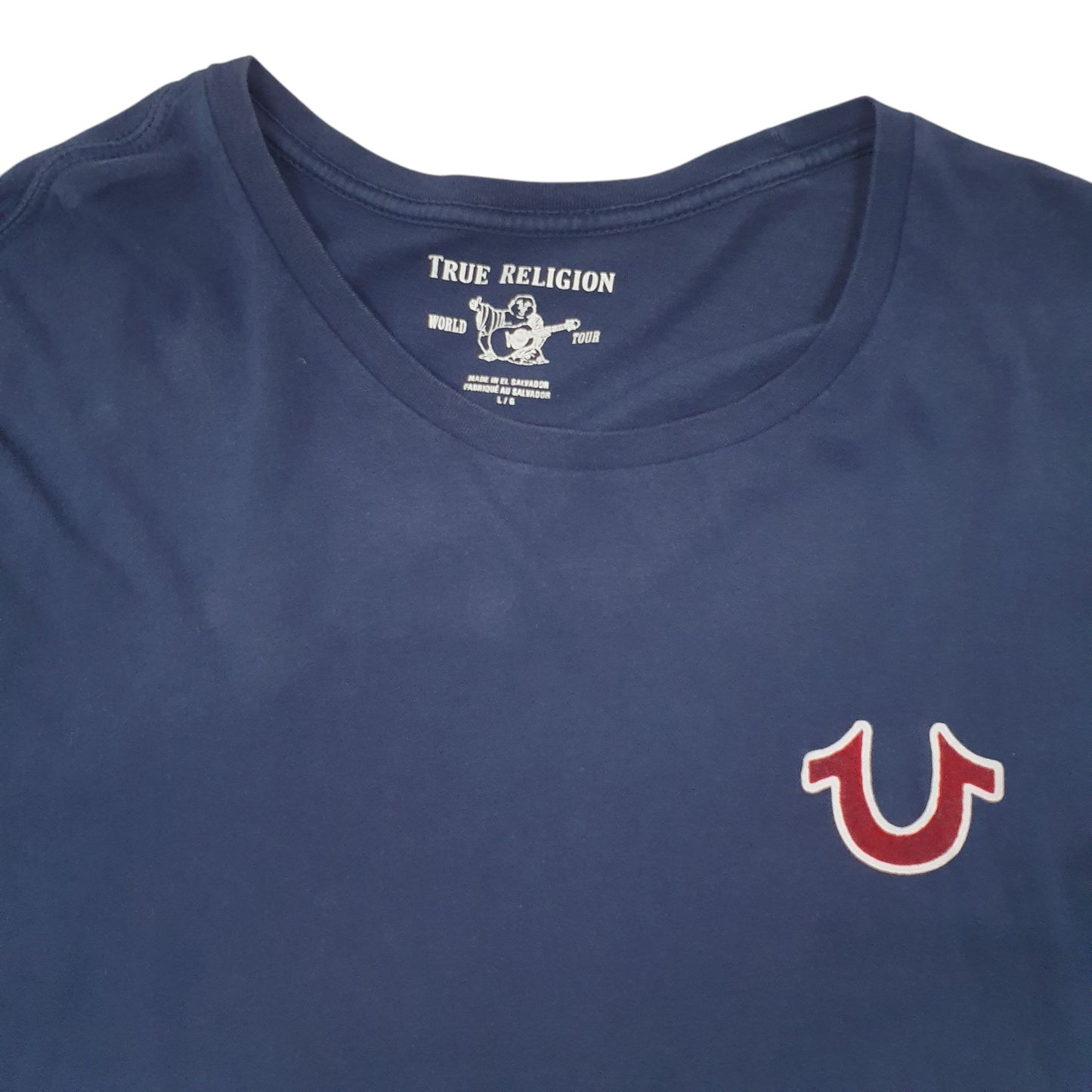 Mens Navy True Religion  Long Sleeve T Shirt