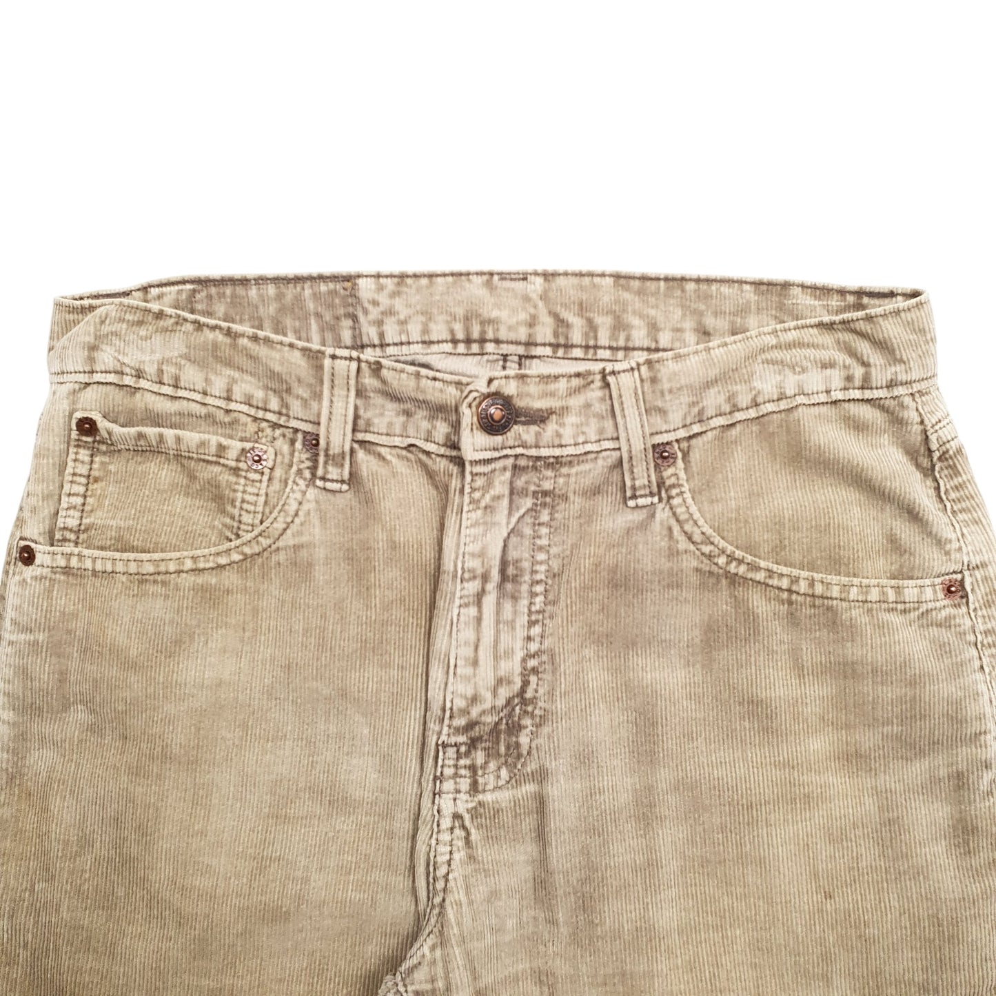 Womens Beige Levis 751 Corduroy Trousers