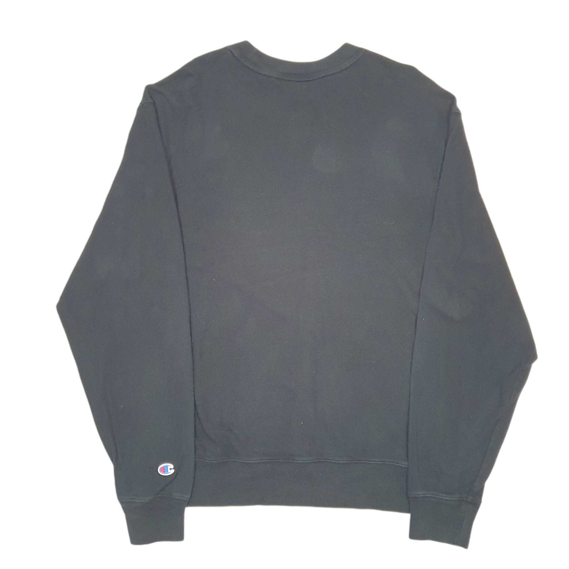 Mens Black Champion  Crewneck Jumper