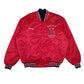 Mens Red Unbranded Vintage 00s Satin Baseball Anaheim Angels  Coat