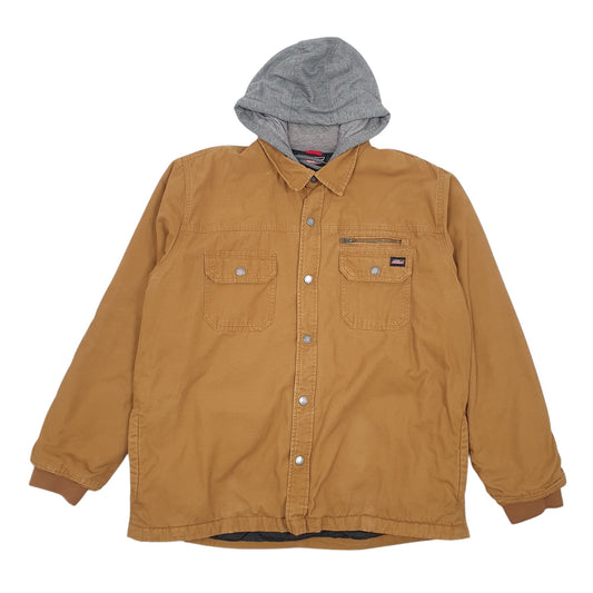 Mens Beige Dickies Full Zip Coat