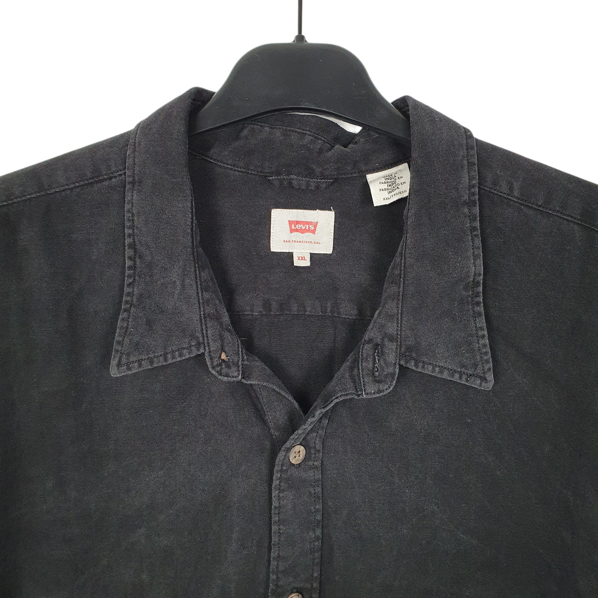 Mens Black Levis  Long Sleeve Shirt