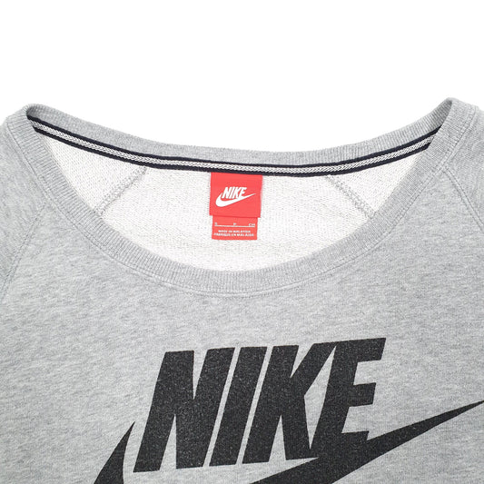 Womens Grey Nike  Crewneck Jumper