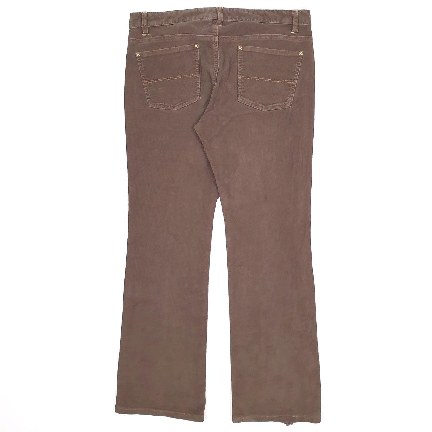 Womens Brown Ralph Lauren Polo Jeans Co Low Rise Corduroy Trousers