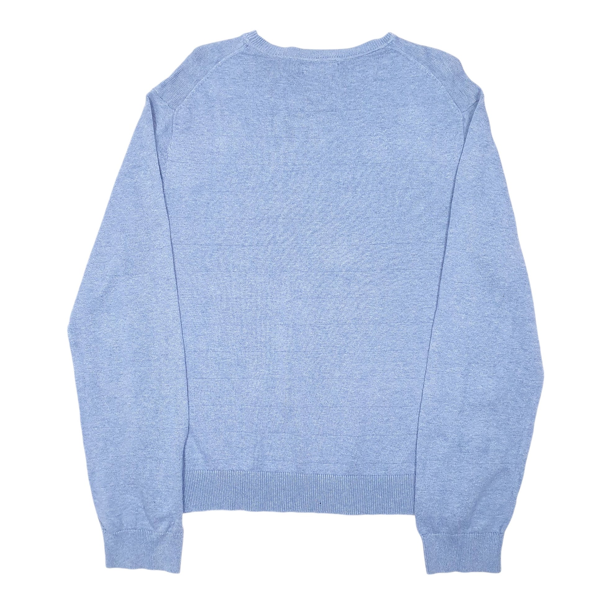 Mens Blue Nautica Knit Sweater Crewneck Jumper