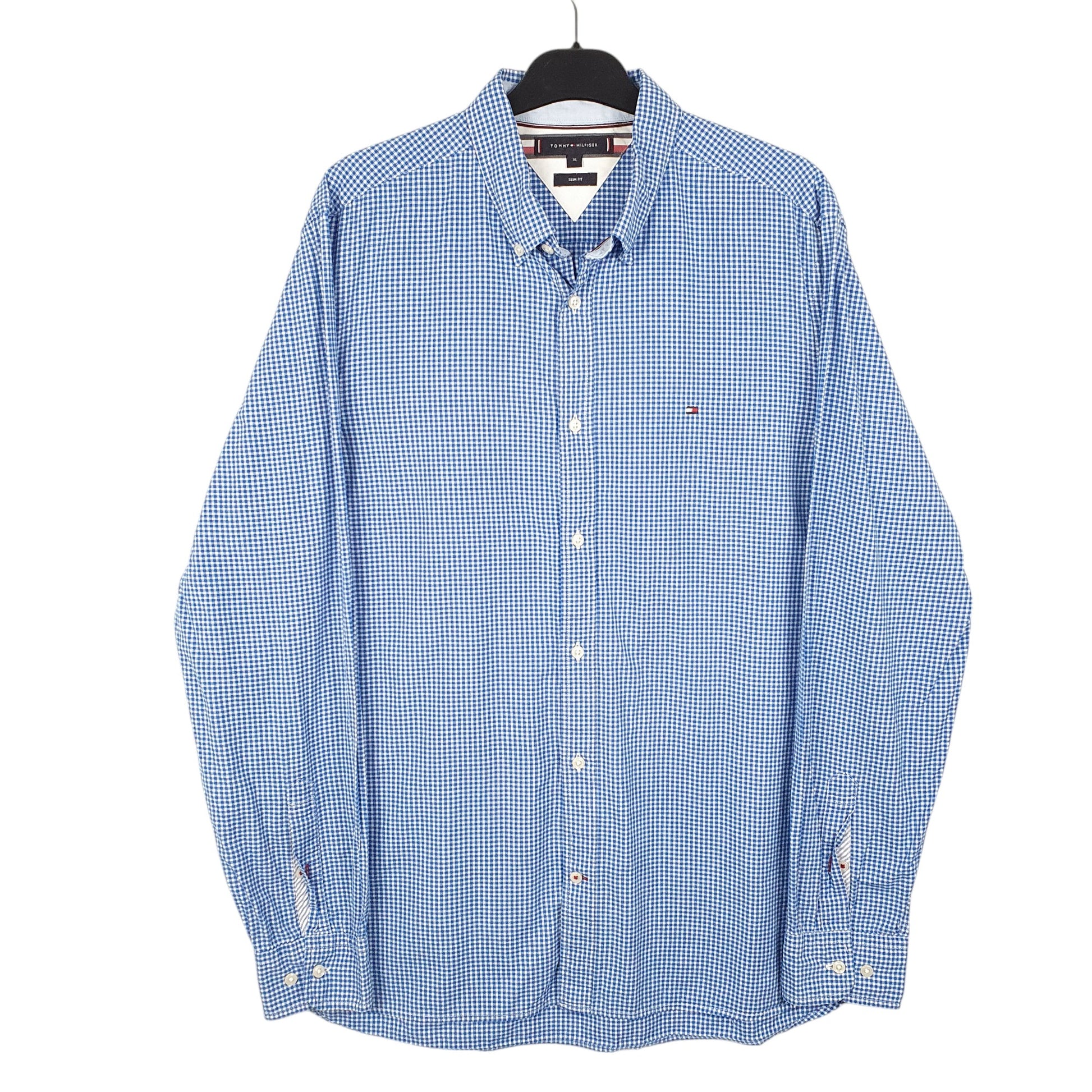Mens Blue Tommy Hilfiger  Long Sleeve Shirt