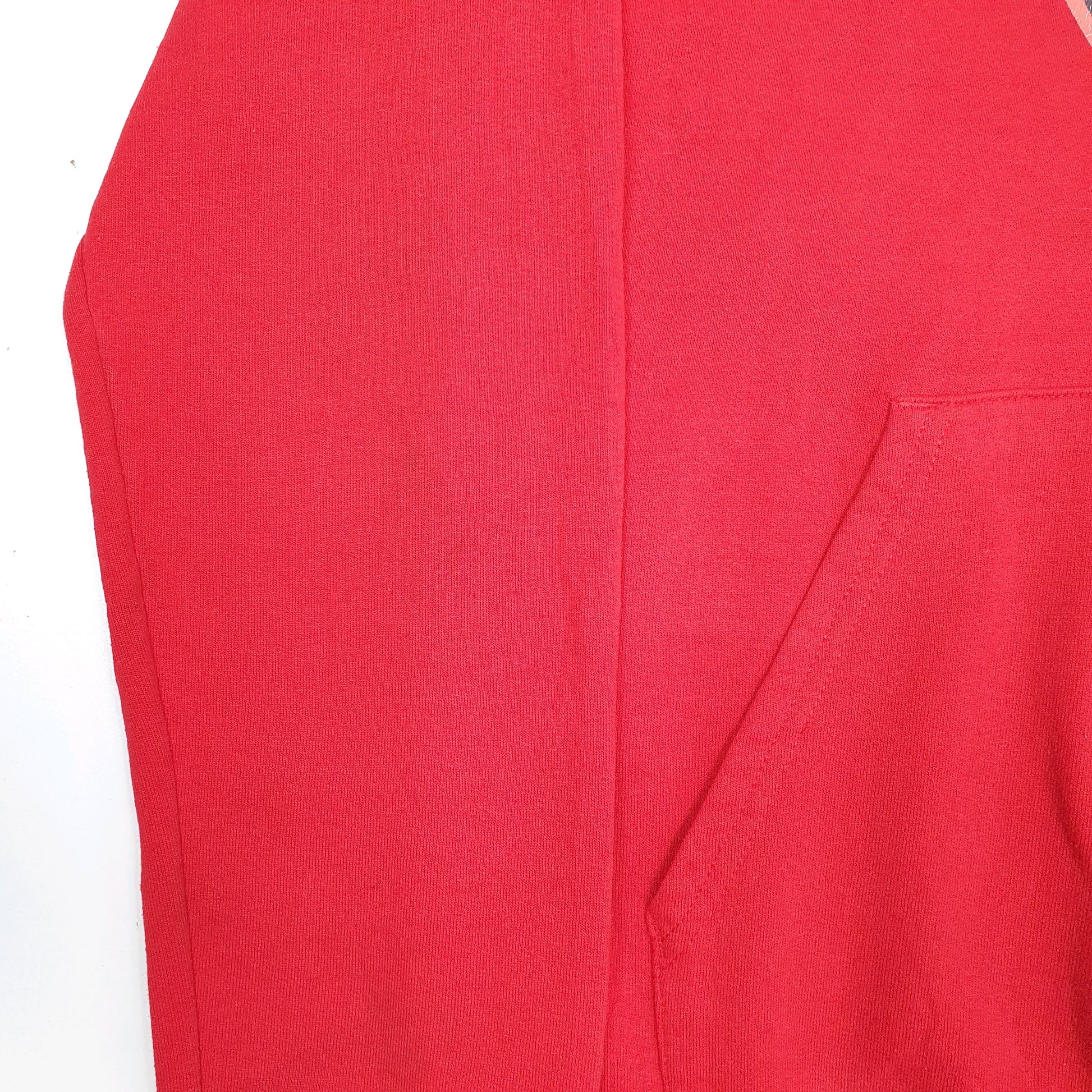 Mens Red Champion USA College Hoodie Jumper