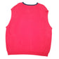 Mens Red Nautica Knit Tank Top Sweater Vest Tall V Neck Jumper