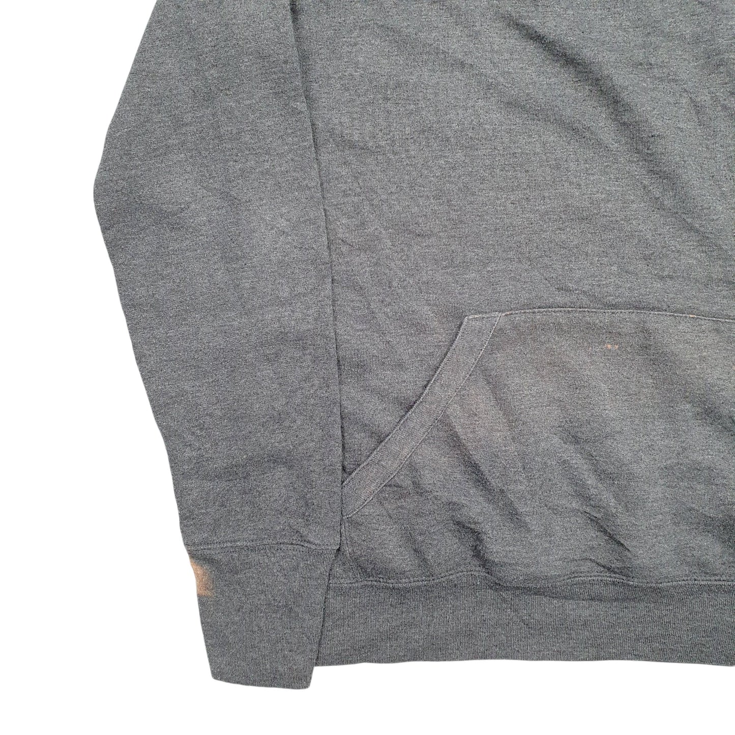 Mens Grey Champion Spellout Hoodie Jumper
