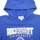 Womens Blue Champion USA College Rockhurst Spellout Hoodie Jumper