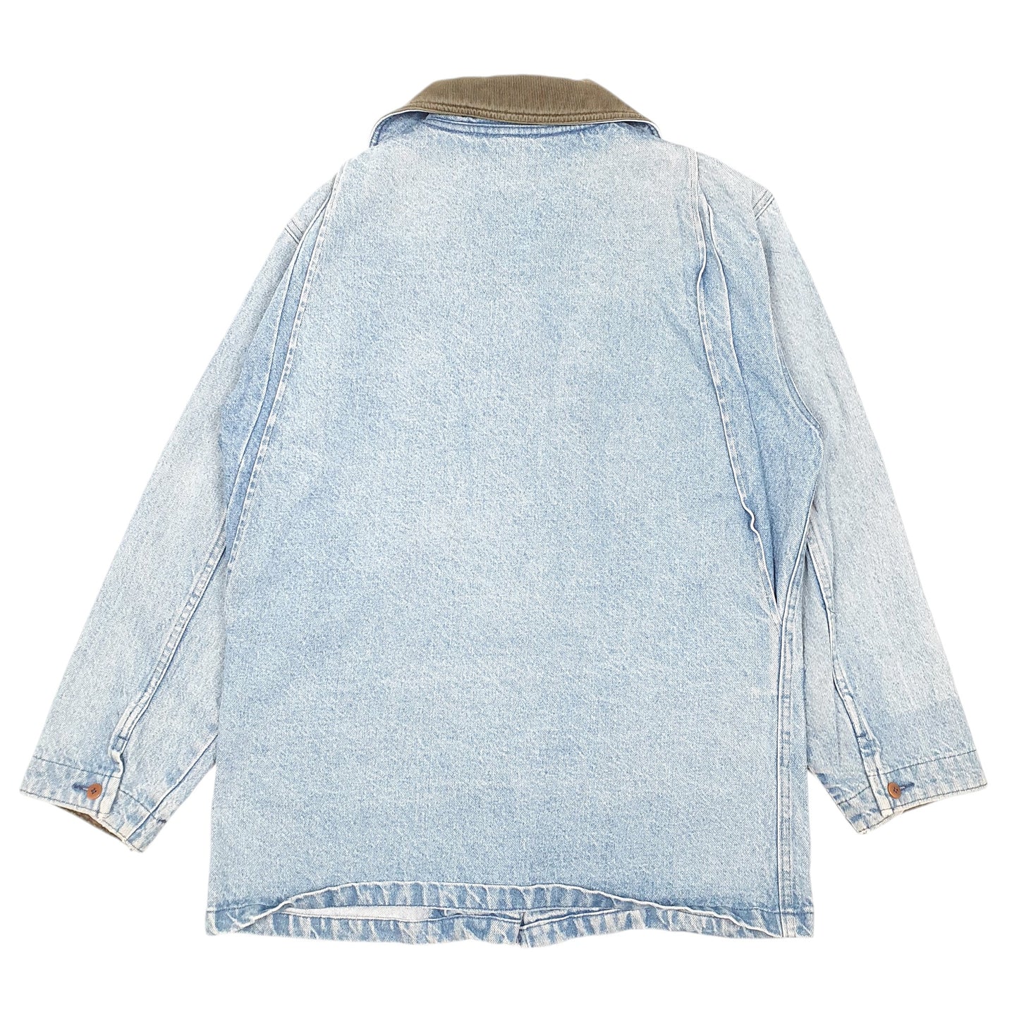 Womens Blue L.L.Bean Vintage Denim Barn Workwear Made In USA  Coat