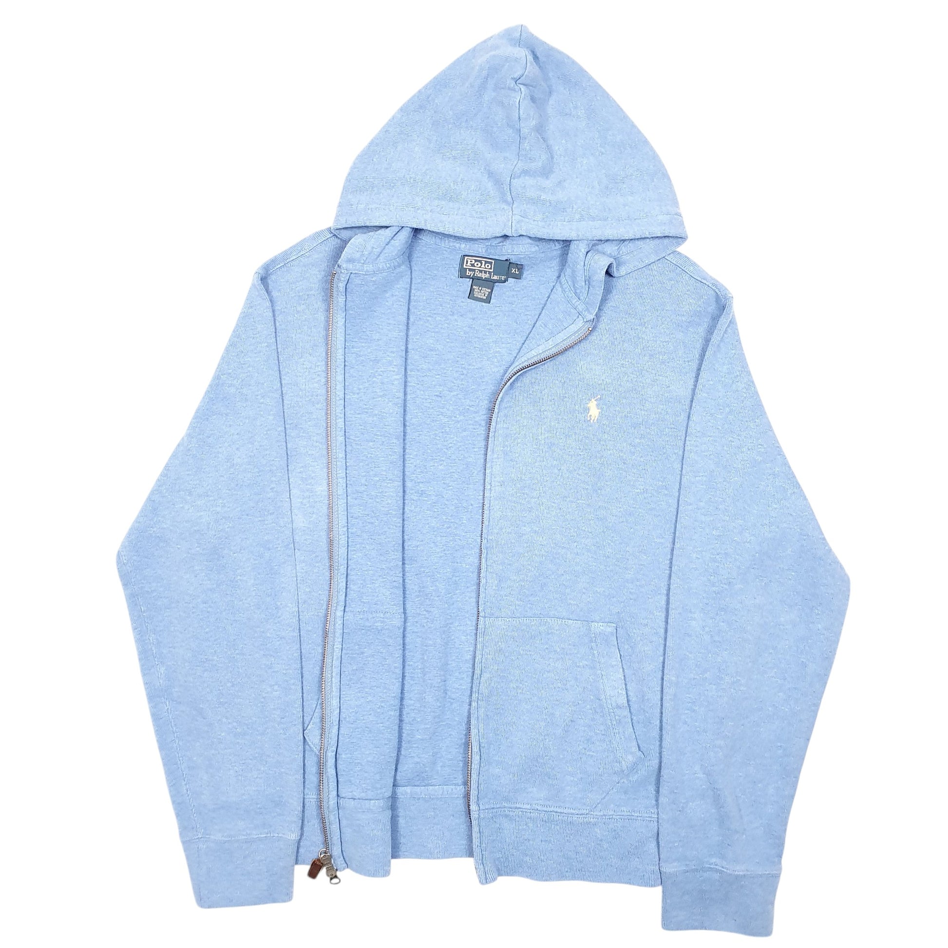 Mens Blue Polo Ralph Lauren Hoodie Full Zip Jumper